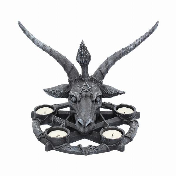 Photo #5 of product B1485D5 - Baphomet Sabbatic Goat Diety Candle Holder