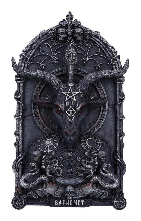 Photo #1 of product B6199W2 - Exclusive Baphomet's Invocation Wall Plaque 30.5cm