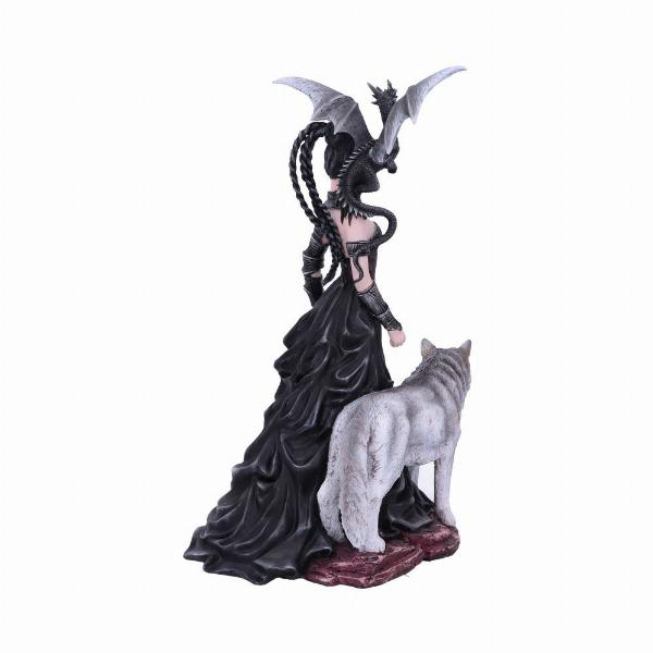 Photo #3 of product D4992R0 - Nene Thomas Bellamaestra Dragonling and Wolf Companion Figurines