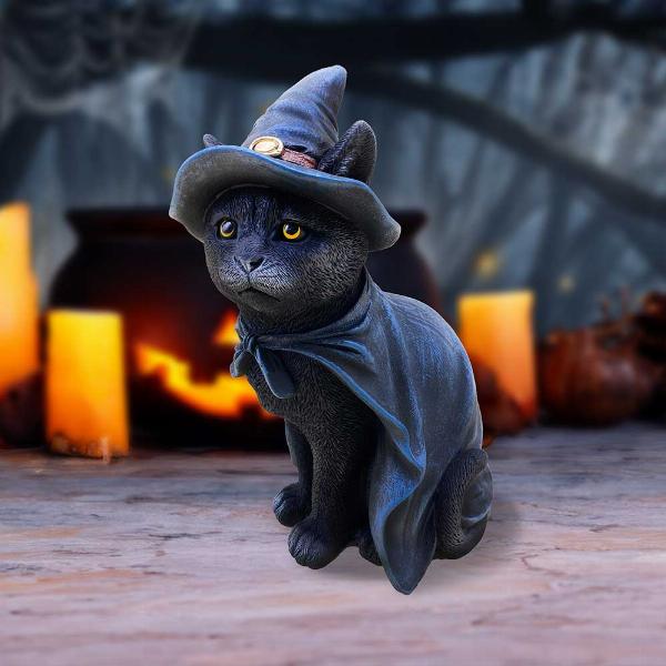 Photo #5 of product U6689A24 - Bewitching Witch Cat Figurine 18.5cm