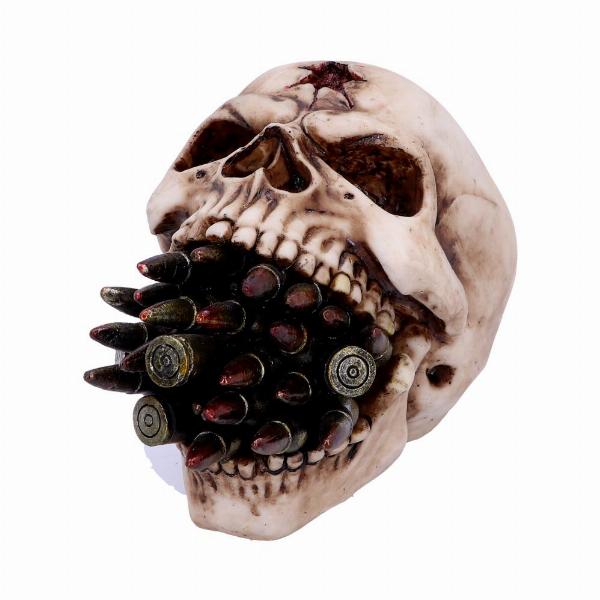 Photo #2 of product D4730P9 - Bite the Bullet Skull Ornament