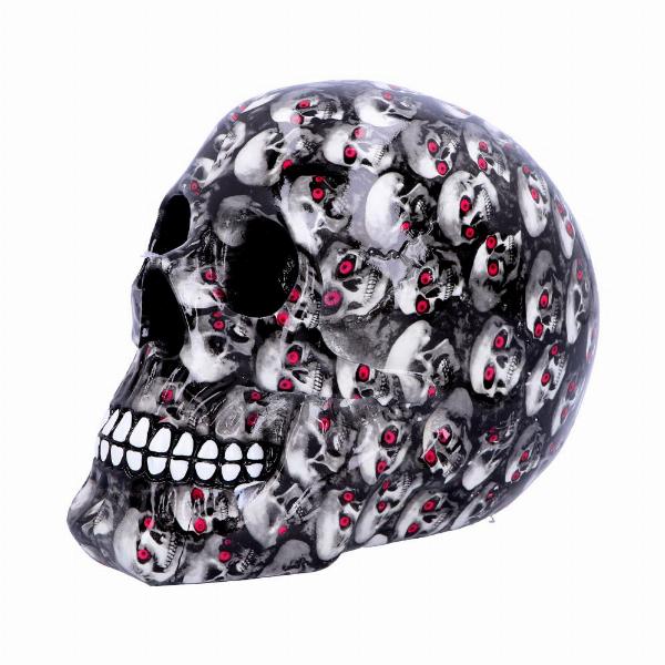 Photo #2 of product D4716P9 - Bloodshot Red-Eye Skull Ornament