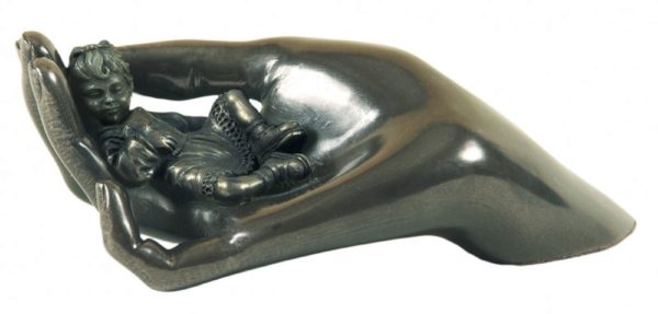 Photo of Caring Baby (Girl) Bronze Ornament Limited Edition