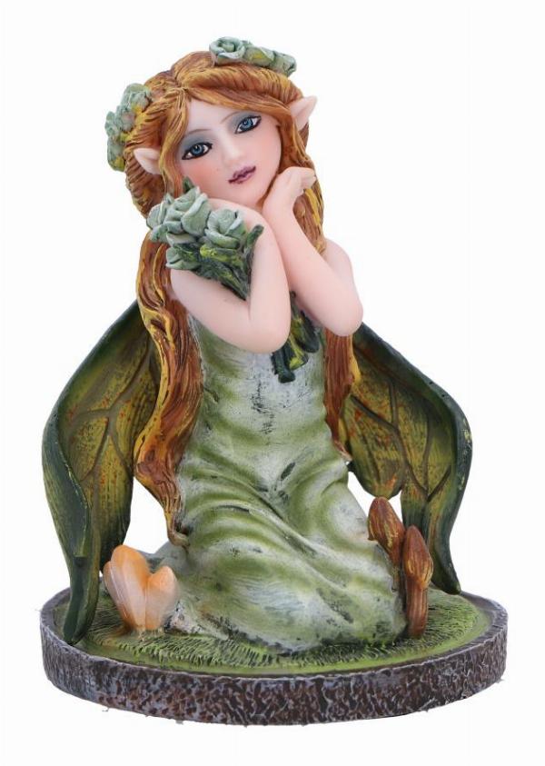 Photo #1 of product D6784B24 - Clover Green Crystal Fairy Figurine