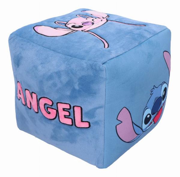 Photo #4 of product C6922C24 - Disney Stitch and Angel Cube Cushion in Blue