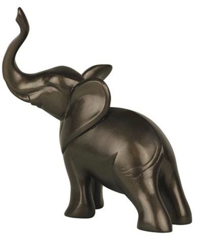 Photo of Elephant Stretching Bronze Figurine (Arora Gallery Design Collection)