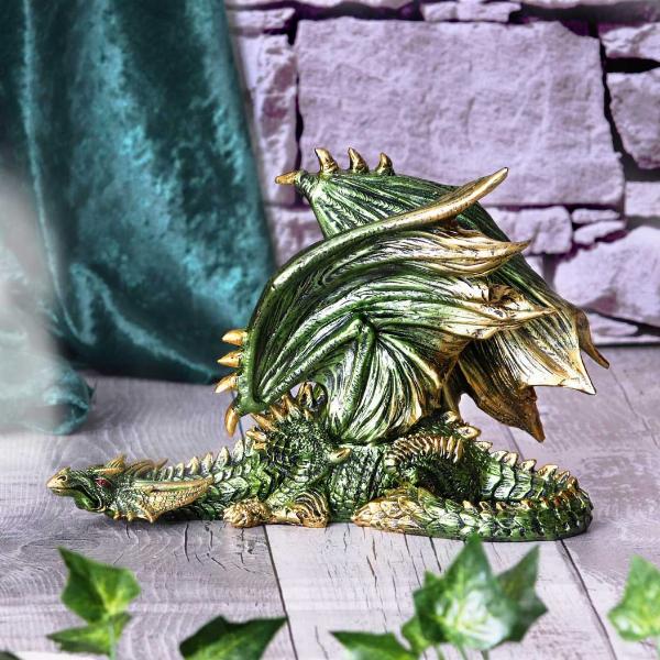 Photo #5 of product U5822U1 - Green Dragon Figurine 25.3cm