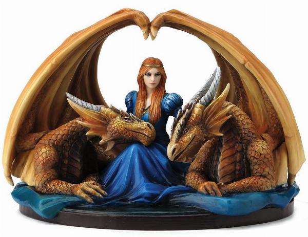 Photo of Fierce Loyalty Figurine (Anne Stokes) Dragons and Lady