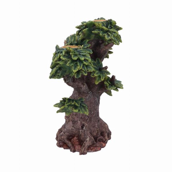 Photo #2 of product U4925R0 - Forest Flame Tree Spirit Green Man Candle Holder Ornament