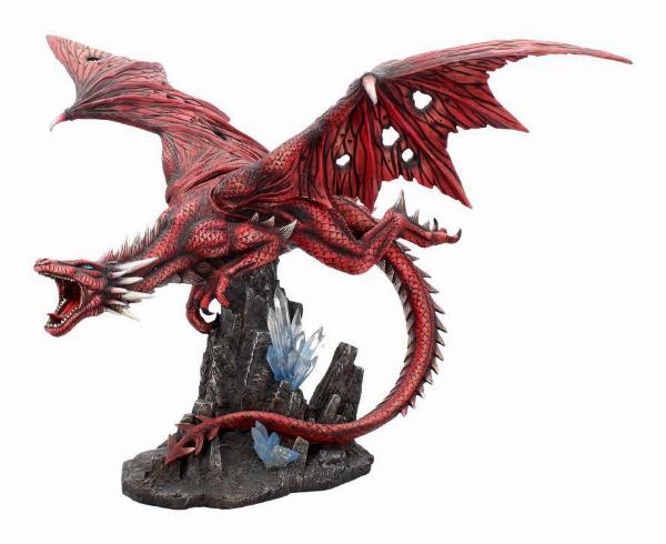 Photo #1 of product D1223D5 - Fraener's Wrath Large Red Dragon Figurine