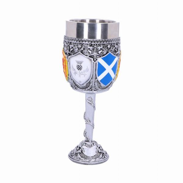 Photo #3 of product B4697P9 - Goblet of the Brave Scottish Shield Glass