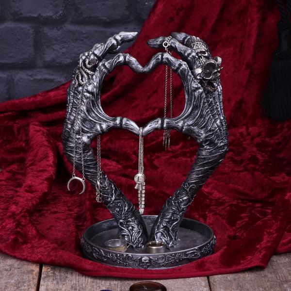 Photo #5 of product B5261S0 - Gothic Mummified Love Heart Hands Jewellery Dish Holder