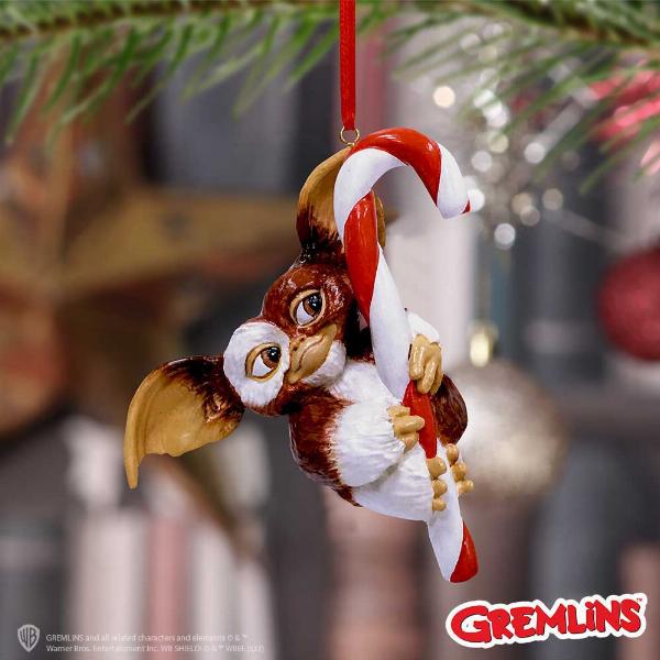 Photo #5 of product B6413X3 - Gremlins Gizmo Candy Cane Hanging Ornament 11cm