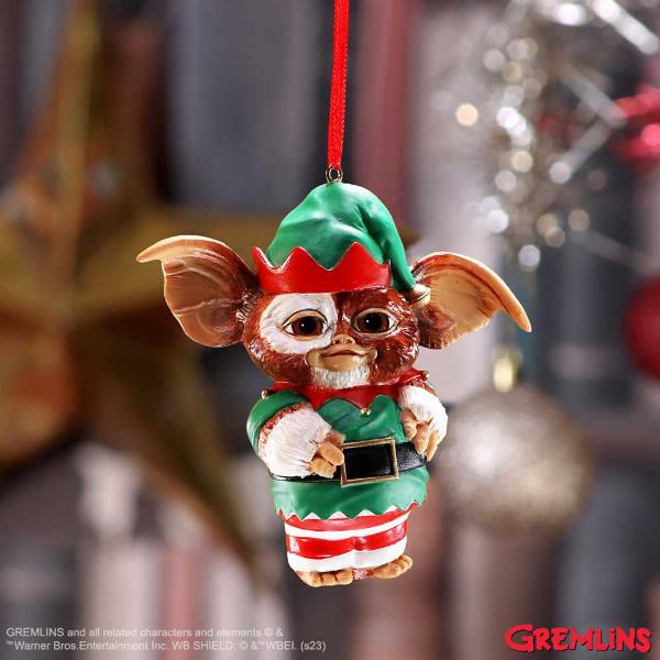 Photo #5 of product B6315X3 - Officially Licensed Gremlins Gizmo Elf Hanging Ornament 9.5cm