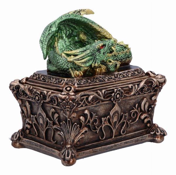 Photo #4 of product U6872C24 - Guardian of the Hoard Dragon Trinket Box