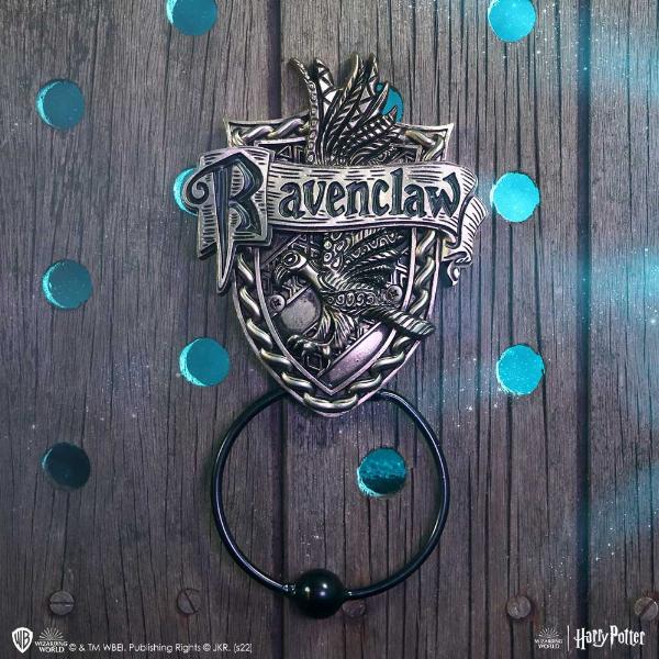 Photo #5 of product B6309X3 - Officially Licensed Harry Potter Ravenclaw Crest Door Knocker Bronze 24.5cm