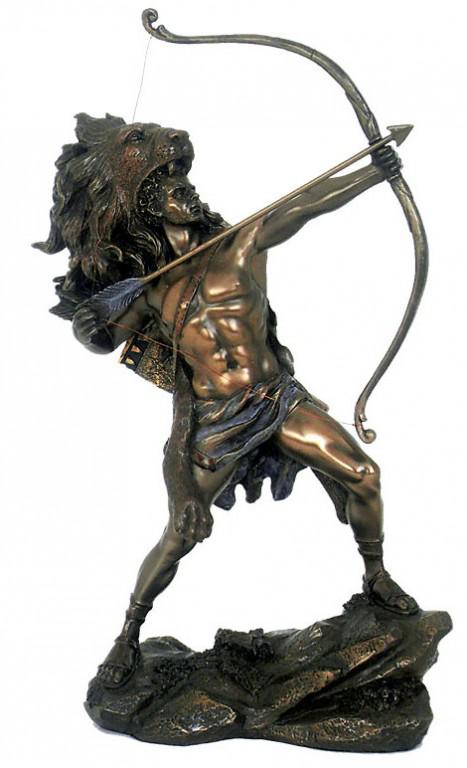 Photo of Heracles Shooting Arrow Bronze Figurine