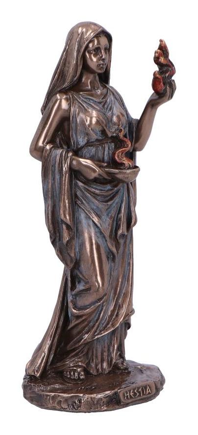 Photo #4 of product D6897C24 - Hestia Goddess of Home and Hearth Bronze Figurine