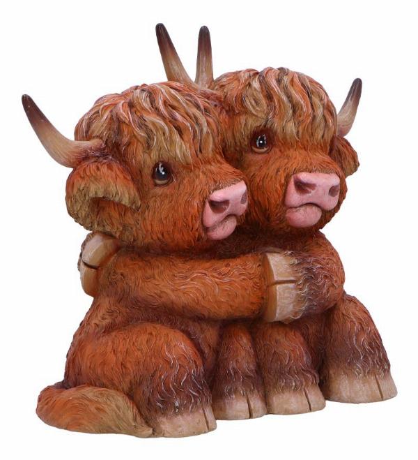 Photo #4 of product B6901C24 - Highland Cow Hug Figurine