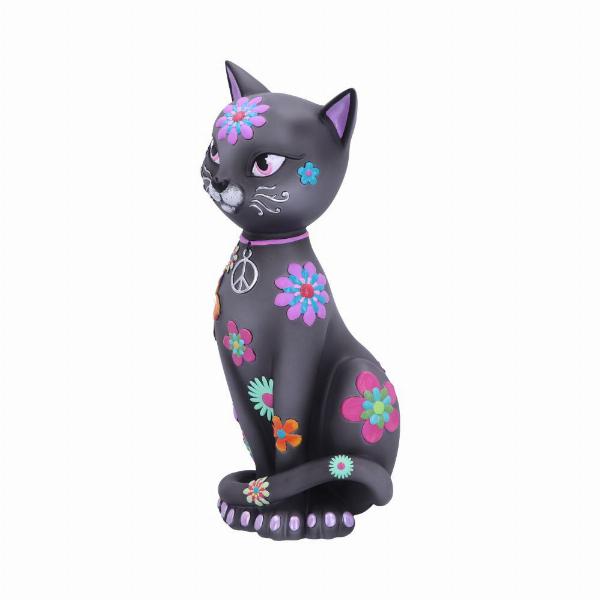Photo #2 of product B6032W2 - Hippy Kitty Black Cat Ornament  26cm