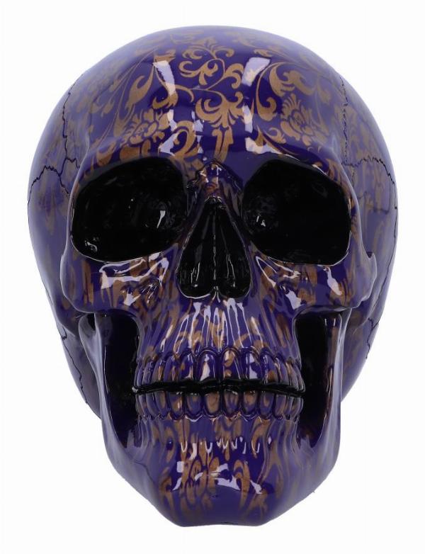 Photo #2 of product U6447X3 - Indigo Elegance Skull 18.5cm