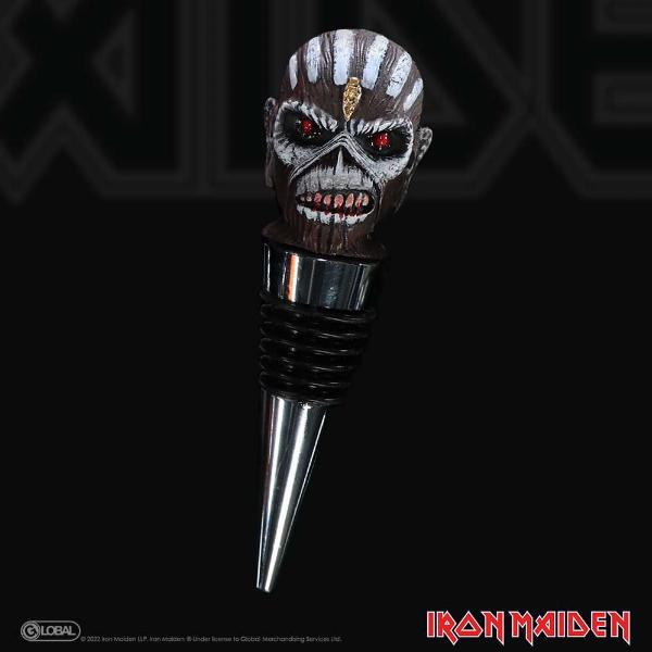 Photo #5 of product B6338X3 - Officially Licensed Iron Maiden Eddie Book of Souls Bottle Stopper 10cm
