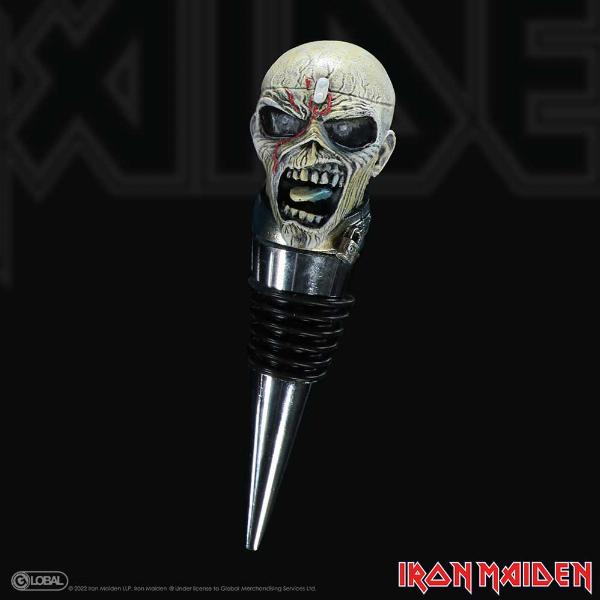 Photo #5 of product B6340X3 - Officially Licensed Iron Maiden Eddie Piece of Mind Bottle Stopper 10cm