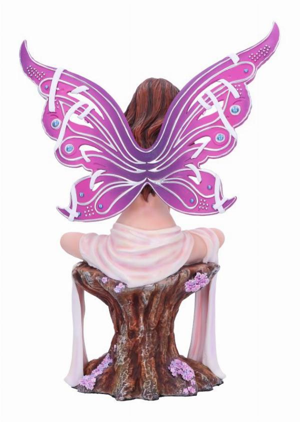 Photo #3 of product B6535Y3 - Jewelled Fairy Amethyst in pink figurine (Large)