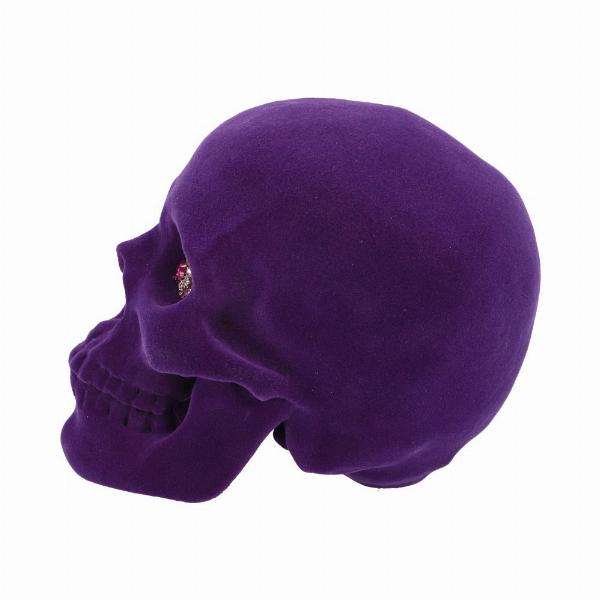 Photo #3 of product D6120W2 - Jewelled Gaze Purple Skull 18.7cm