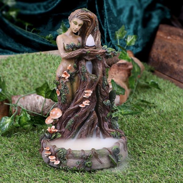 Photo #5 of product D5328S0 - Lady Earth Female Tree Spirit Natural Backflow Incense Burner