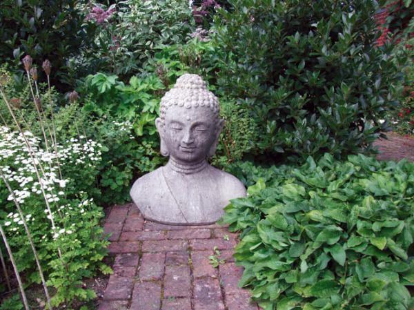 Photo of Large Buddha Bust Stone Sculpture