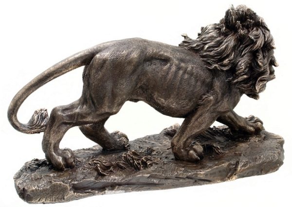 Photo of Large Lion Bronze Figurine