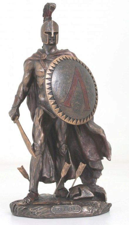 Leonidas King of Sparta Bronze Figurine 25 Cm | Bronze Gifts