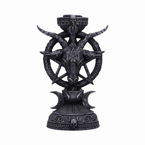 Photo #3 of product B5702U1 - Baphomet Candle Holder 15.5cm