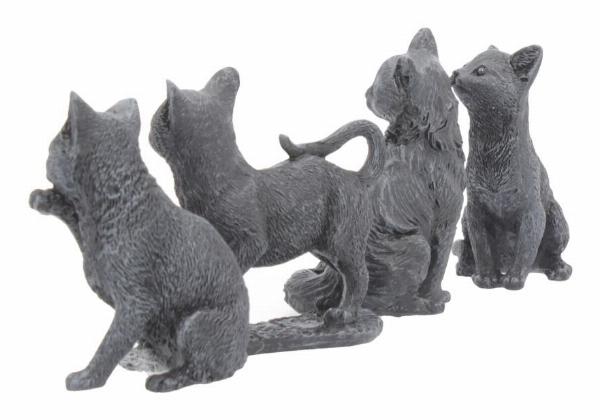 Photo #3 of product U4207M8 - Adorable Lucky Black Cats 9cm Figures (Display of 24)