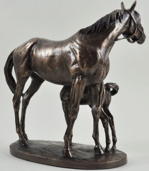 Photo of Mare and Foal Horse Figurine (David Geenty)