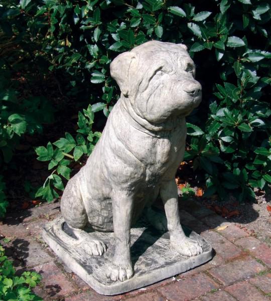 Photo of Mastiff Dog Stone Statue