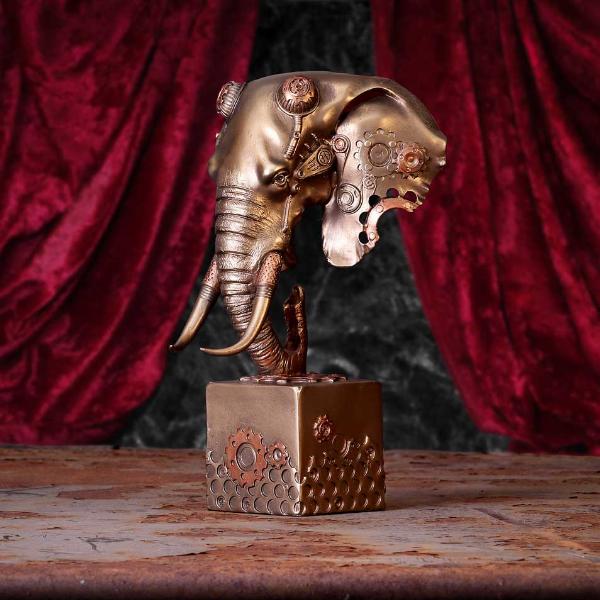 Photo #5 of product D5835U1 - Steampunk Bronze Elephant Head 28.5cm