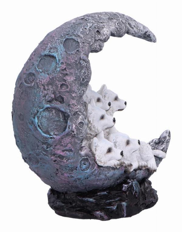 Photo #4 of product U6868C24 - Moon Litter White Wolves Ornament