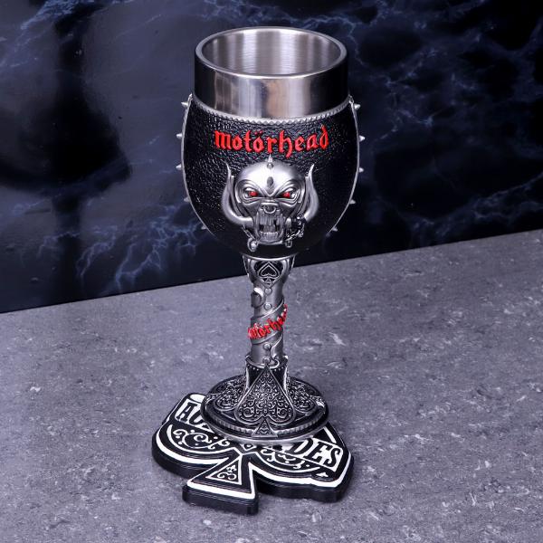 Photo #5 of product B5385S0 - Officially Licensed Motorhead Ace of Spades Warpig Snaggletooth Goblet