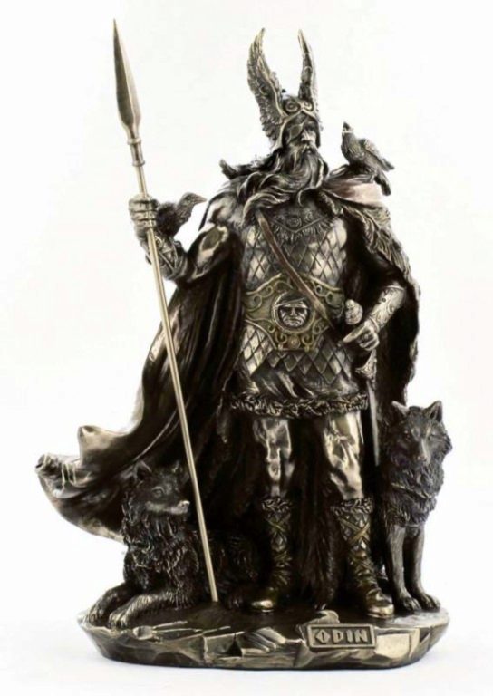 Photo of Odin Bronze Statue 27 cm