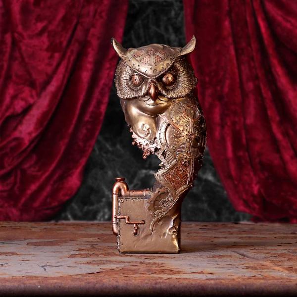 Photo #5 of product D5833U1 - Bronze Steampunk Owl Figurine 29cm