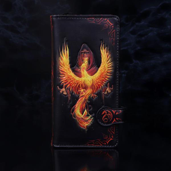 Photo #5 of product B5375S0 - Anne Stokes Phoenix Rising Mythical Bird Embossed Purse