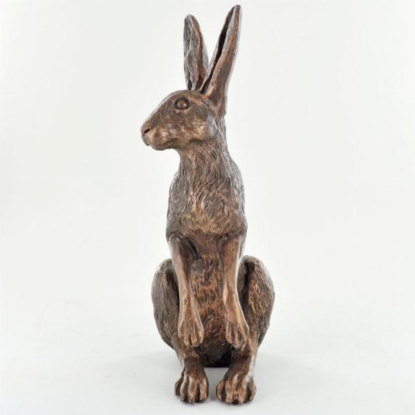 Photo of Poppy Standing Hare Bronze Sculpture (Harriet Glen)