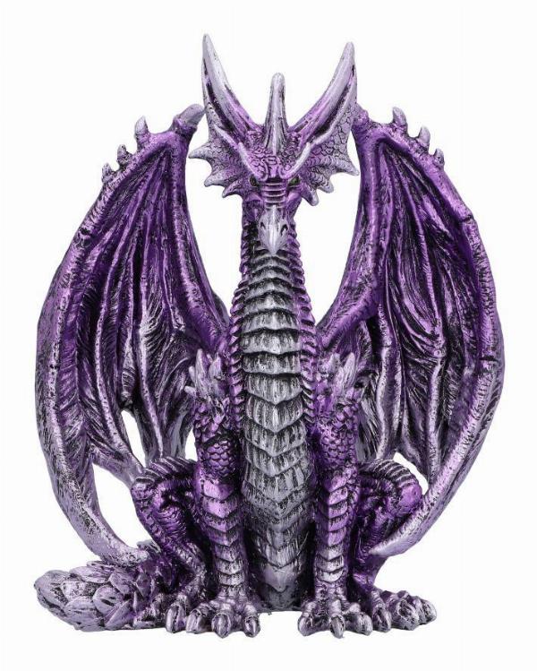 Photo #1 of product U6178W2 - Porfirio Purple Dragon Figurine 17.7cm