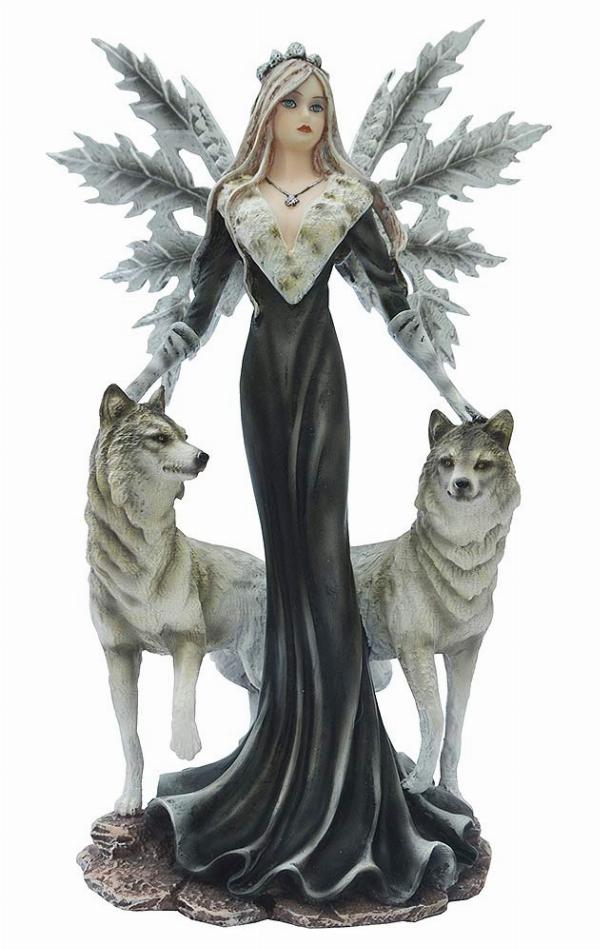 Photo #3 of product D7166B25 - Protector of the Pack  Mystical Wolf Guardian Figurine