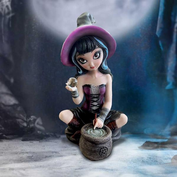 Photo #5 of product D6293X3 - Pruedence Witch Figurine 15cm