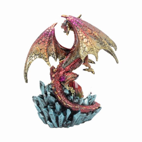 Photo #3 of product U4500N9 - Ruby Oracle Red Dragon Fortune Seer Figurine 18.5cm