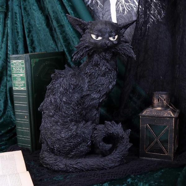 Photo #5 of product D4583N9 - Large Black Cat Witches Familiar Figure Salem 32.5cm