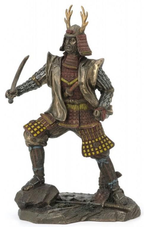 Photo of Samurai Warrior Bronze Figurine